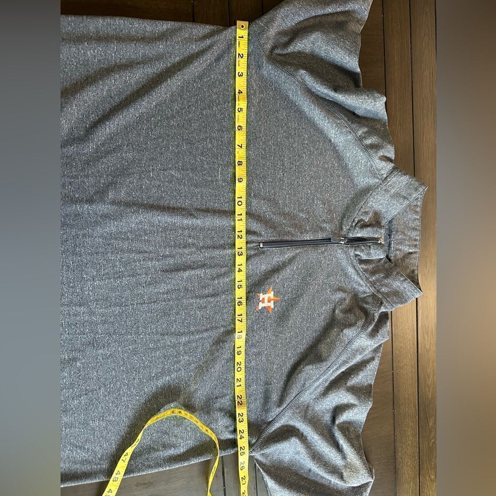 Stitches Houston Astros Men’s XL Gray Half ZIP Pullover - Picture 7 of 7